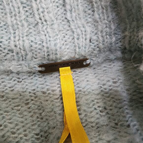 Fornarina Women's Wool Blend Aqua Open Front Cardigan Sweater Size Medium - Picture 4 of 7